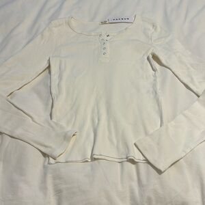 NWT Pacsun white Henley top